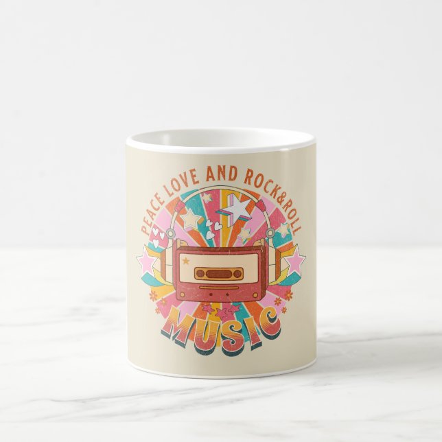 Mug L'amour pour la paix et le rock & roll (Centre)