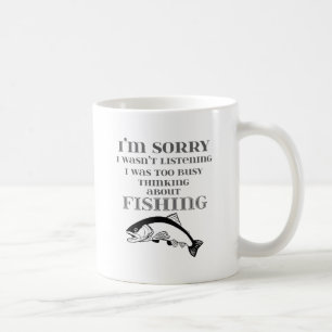 Mug L'amour pour les pêcheurs qui pensent à la pêche