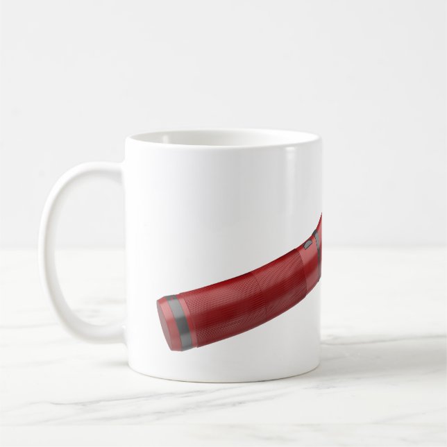 Mug Lampe de poche rouge moderne (Gauche)