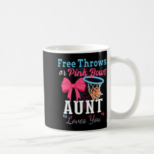Mug Lancers de basket ou rubans roses tante aime longt