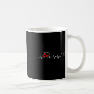 Mug Langage des signes du battement de coeur de l'amou