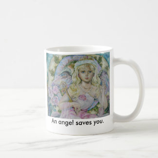 Mug L'ange du saphir rose., un ange économise…