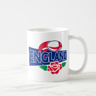 Mug l'anglais de l'Angleterre de boule de rugby s'est