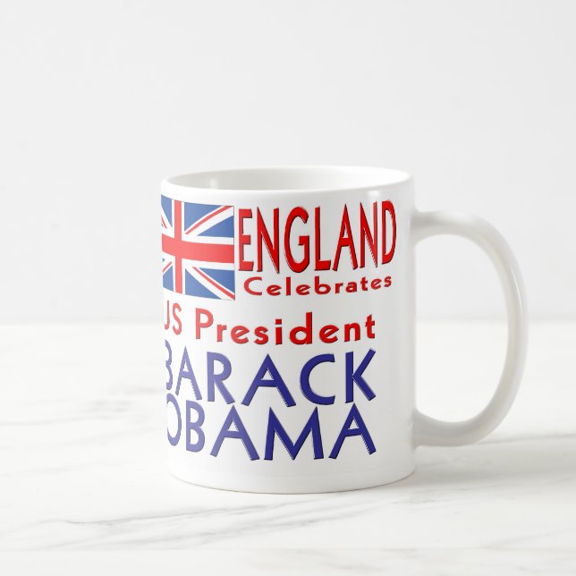 Mug L'ANGLETERRE célèbre le Président Obama Souvenirs (Droite)