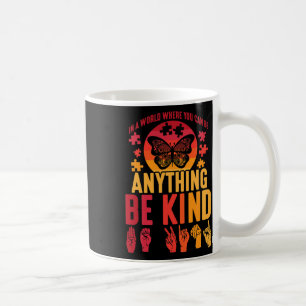 Mug Langue des signes Puzzle Papillon sourd
