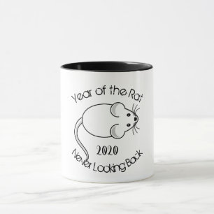 Mug L'année du rat ne jamais regarder en arrière Visio