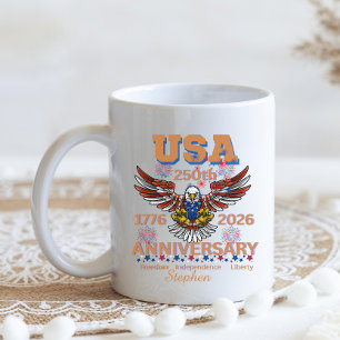 Mug L'anniversaire des 250 ans de l'Amérique aigle cha