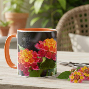Mug Lantana Fleurs Botaniques Colorées Vibrantes