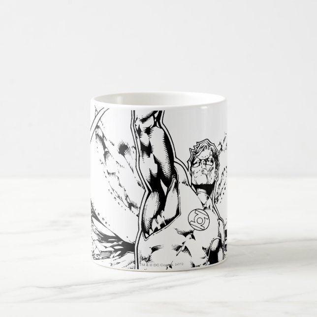 Mug Lanterne verte avec flux de lumière (Centre)