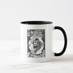Mug Lanterne verte - elle toute commence ici, noir et