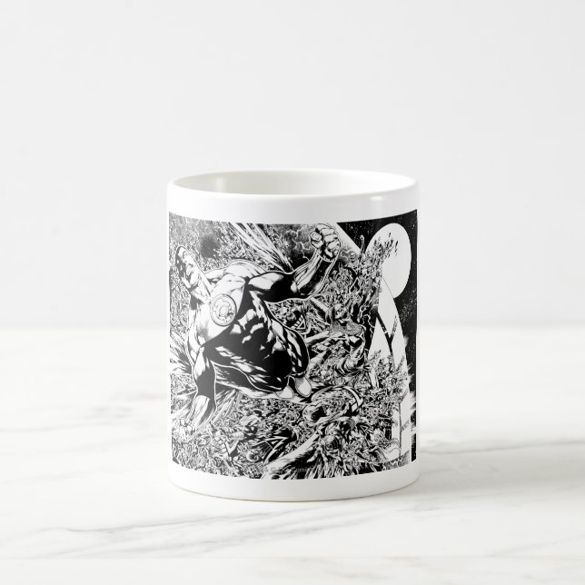 Mug Lanterne verte et Lune - Noir et Blanc (Centre)