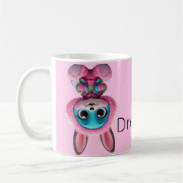 Mug lapin cosy - Joli lapin bleu en Hotte rose pou