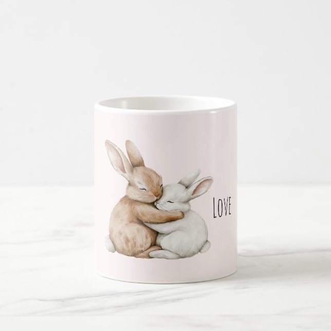 Mug Lapin d'amour blanc crème (Centre)