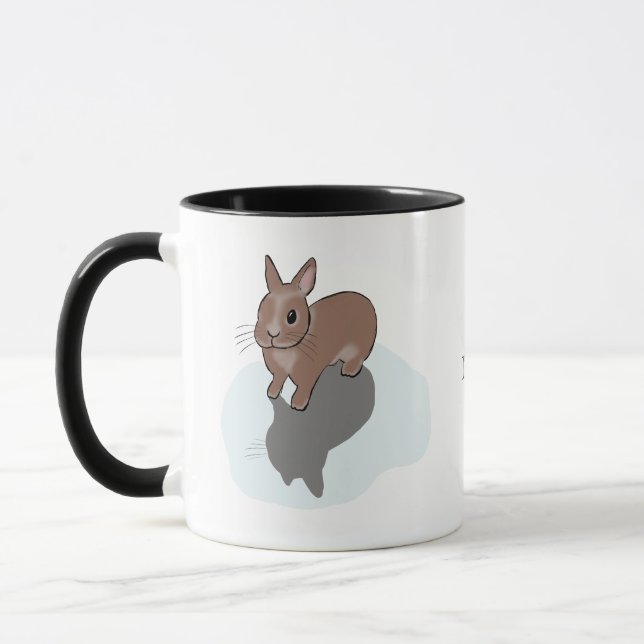 Mug Lapin dans une flaque d'eau (Gauche)