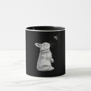 Mug Lapin de miel et abeille de bosse  Don de Bunny Lo