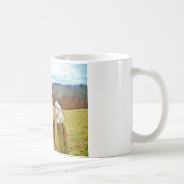 Mug Lapin de Pâques et cheval Brown (Droite)