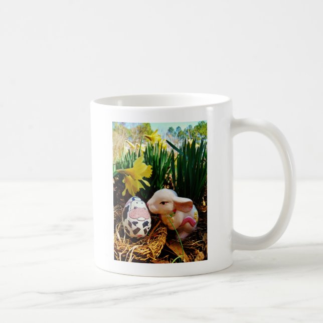 Mug Lapin de Pâques et oeuf de vache (Droite)