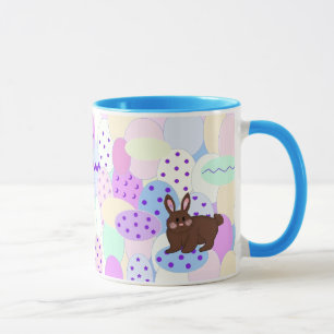 Mug Lapin de Pâques et oeufs