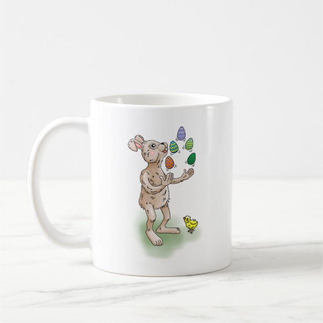 Mug Lapin de Pâques jongleur (Gauche)
