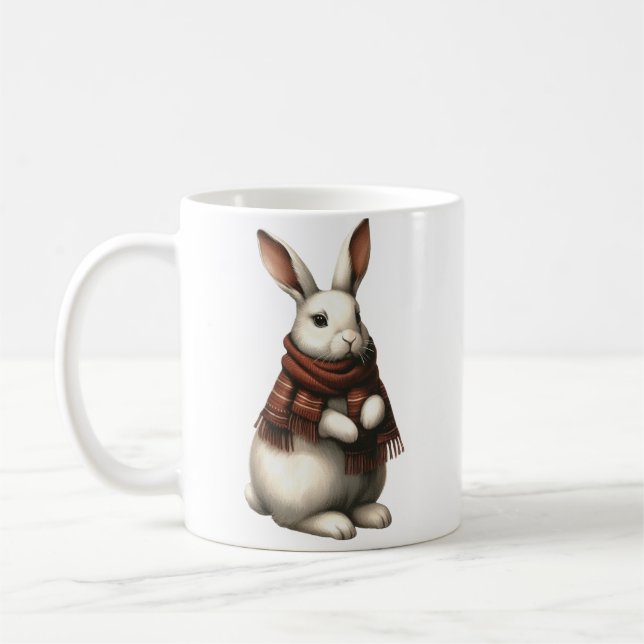 Mug Lapin d'hiver vintage (Gauche)
