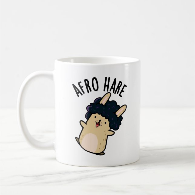 Mug Lapin Drôle De Lièvre Afro Avec Pun Afro (Gauche)