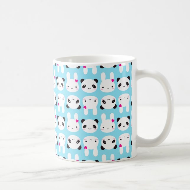 Mug Lapin et panda mignons superbes de Kawaii (Droite)