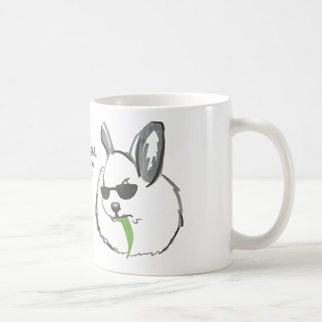 Mug Lapin féroce avec la citation (Droite)