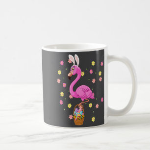 Mug Lapin Flamant Bringing Panier d'Oeufs Joyeuses Pâq