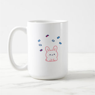 Mug Lapin Mignon Sous une Pluie de Bonbons