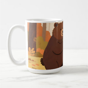 Mug Lapin ours de la forêt automnale