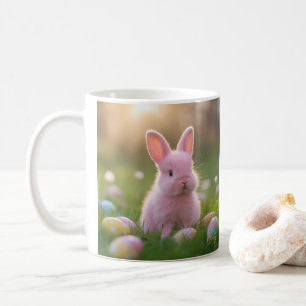 Mug Lapin rose Fluffeux Pâques