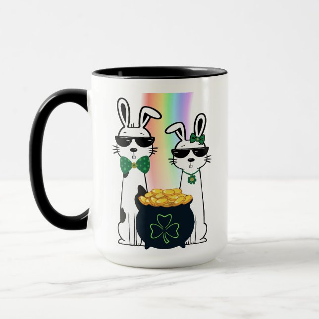 Mug Lapins Cool et Pot d'Or (Gauche)