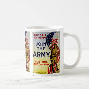 Mug L'appel au ~ de devoir joignent l'armée
