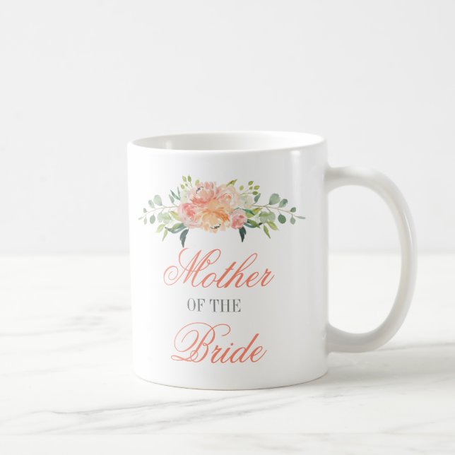 Mug L'aquarelle en pastel fleurit la mère de la jeune (Droite)