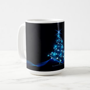 Mug l'arbre de Noël stylisé et lumineux de SlipperyJoe