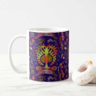 Mug "L'arbre mystique de la vie - Motif d'art populair