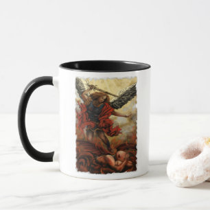 Mug L'archange Michael défait le démon en feu