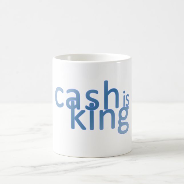 Mug L'argent liquide est roi (Centre)