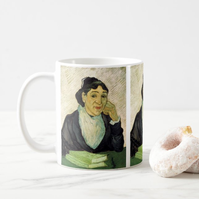 Mug L'Arlesienne (Madame Ginoux) par Vincent van Gogh (Avec donut)
