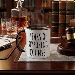Mug Larmes de l'avocat adverse Blague drôle d'avocat