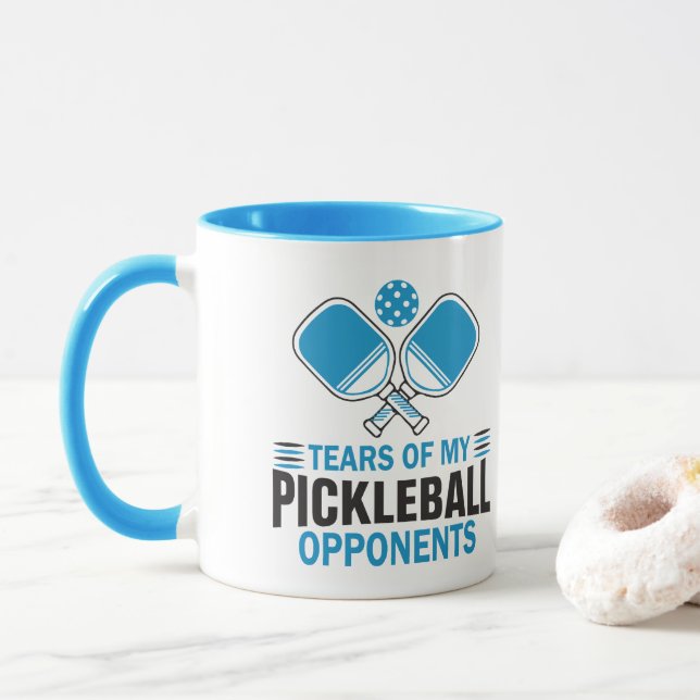 Mug Larmes de mes adversaires de Pickleball (Avec donut)