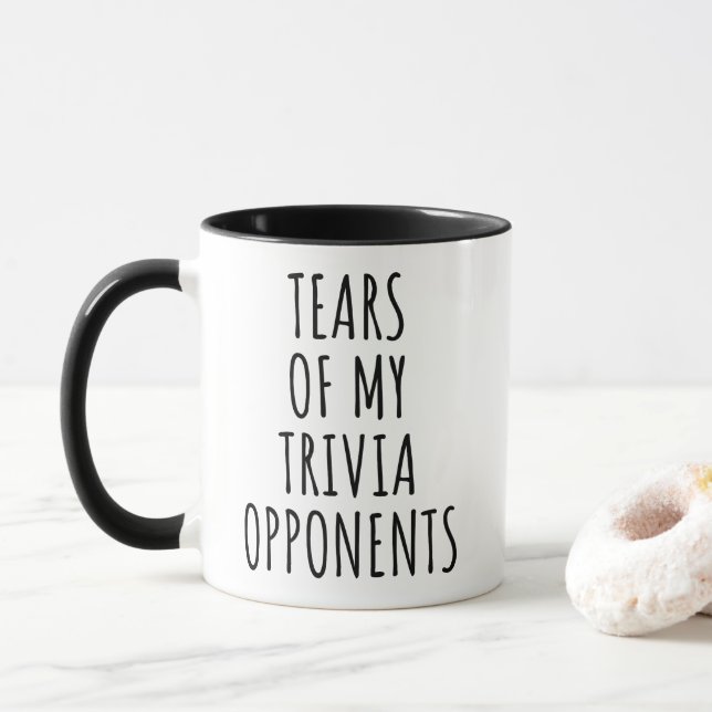 Mug Larmes De Mes Adversaires De Trivia (Avec donut)