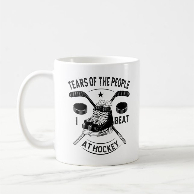 Mug Larmes Des Gens Que J'Ai Battu Au Hockey, Cadeau D (Gauche)