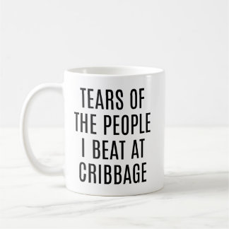 Mug Larmes Drôles de Gens que J'ai Battus au Cribbage