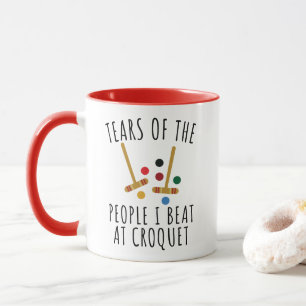 Mug Larmes Drôles des Gens que J'ai Battus au Croquet