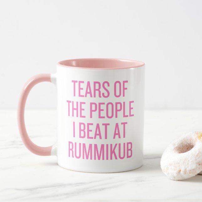 Mug Larmes du peuple que je frappe à Roumikub (Avec donut)