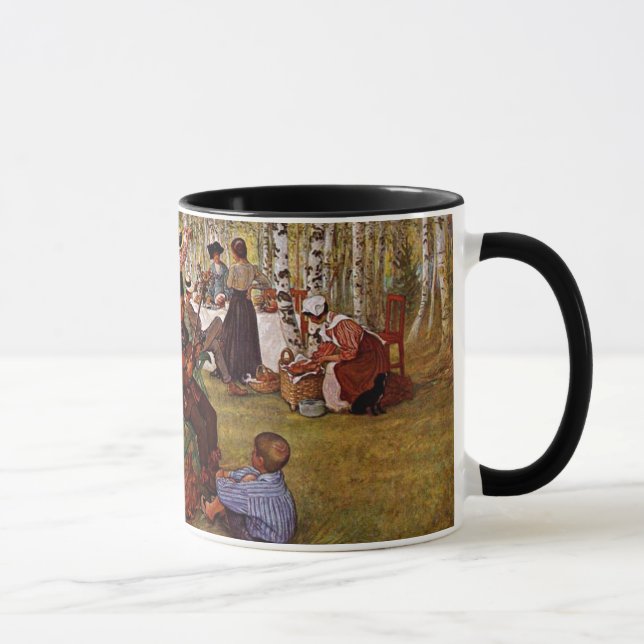 Mug Larsson - Petit déjeuner à l'Open (Droite)