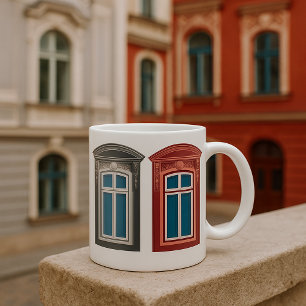 Mug L'Art Architectural Ornate De Fenêtre Européenne