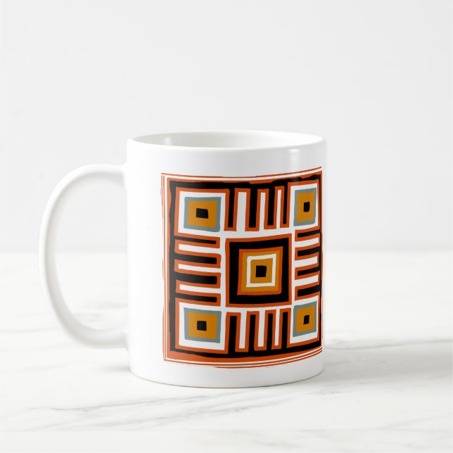 Mug l'art de la géométrie de l'Afrique (Gauche)