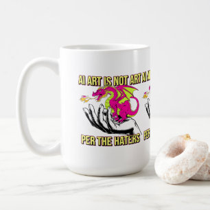 Mug L'art de l'IA n'est pas l'art par le dragon des Ha